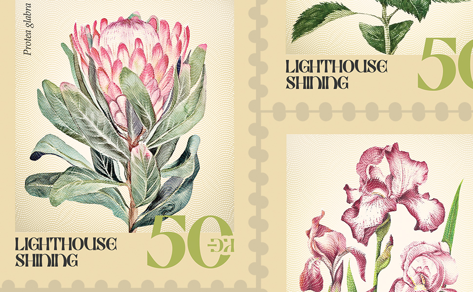 2 Colorful Stamps Collection left handed Notebooks: Flower or mushroom. Which would you choose? 1 flower stamps