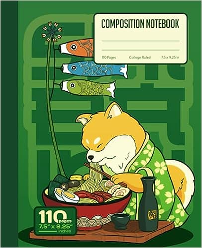 Shiba Inu notebook - Lighthouse Shining