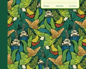 4 Beautiful Fairy Theme College Ruled Notebooks: