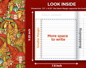Option 1: Blank Margin opposite Bookbinding – Best for one who likes writing a traditional style