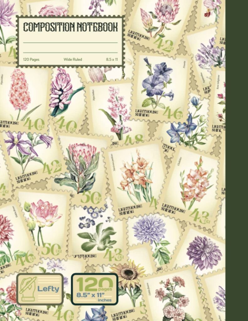 2 Colorful Stamps Collection left handed Notebooks: Flower or mushroom. Which would you choose? 4 2 Colorful Stamps Collection left handed Notebooks: Flower or mushroom. Which would you choose? 2