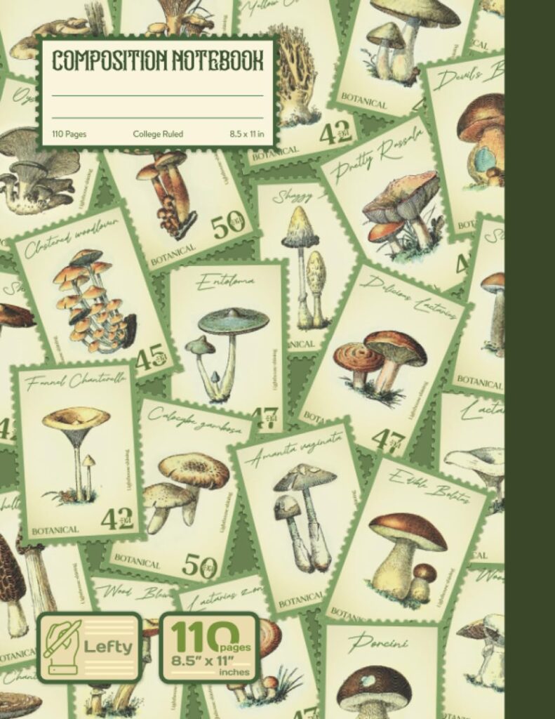 2 Colorful Stamps Collection left handed Notebooks: Flower or mushroom. Which would you choose? 3 2 Colorful Stamps Collection left handed Notebooks: Flower or mushroom. Which would you choose? 1
