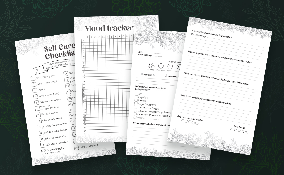 Suitable Mood Tracking Journal for 12 step Programs Recovery Quickly 1 Mood tracking journal
