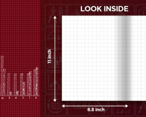 3 Beautiful Grid paper Notebooks Cover Bring the convenient change to Your Kid’s Math learning