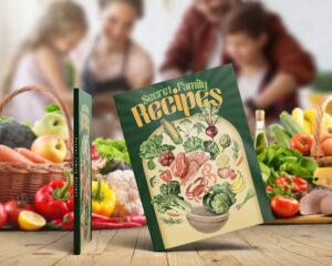 Blank Recipe Book – Create 1 memorable symphony of laughter and love around the dinner table.