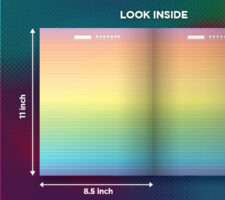 Rainbow Color Paper Notebook: Make Your Kid Inspired and Motivated to Study with such beautiful paper in 2 sizes.