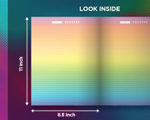 Rainbow Color Paper Notebook: Make Your Kid Inspired and Motivated to Study with such beautiful paper in 2 sizes.