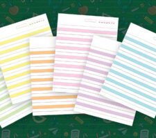 2 Beautiful Highlighted Writing Notebooks Cover Bring the Super Change to Your Dysgraphia Kindergarten Kid
