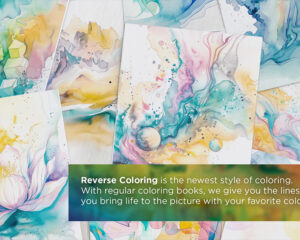2 Beautiful Reverse Coloring Books: All you need is a pen & Your creativity and exploration