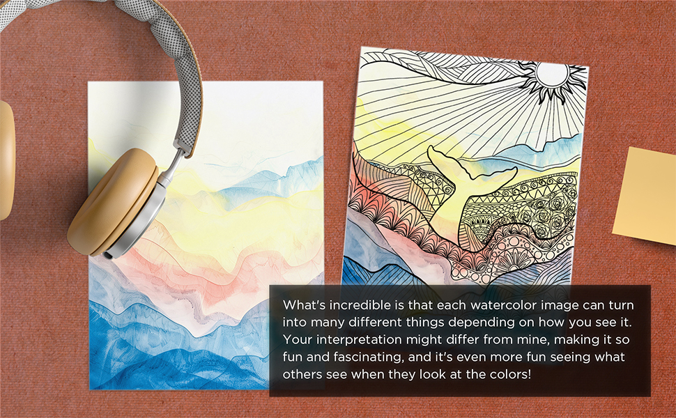 2 Mini Reverse Coloring Books: Help you reduce anxiety, create focus, and relieve stress. 3